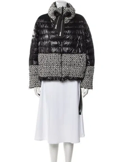 Pre-owned Herno Printed Evening Jacket W/ Tags In Black