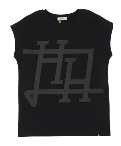 Herno Printed Graphic T-shirt In Black
