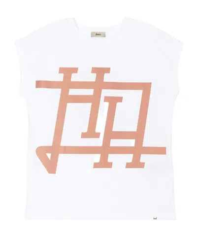 Herno Printed Graphic T-shirt In White