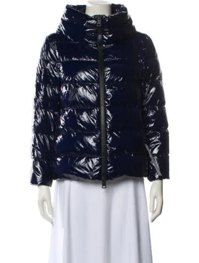 Pre-owned Herno Printed Jacket In Blue