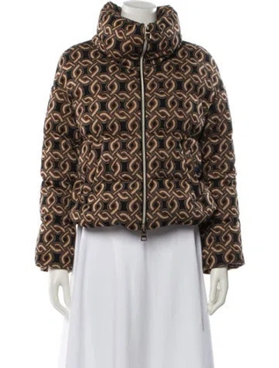 Pre-owned Herno Printed Jacket In Brown