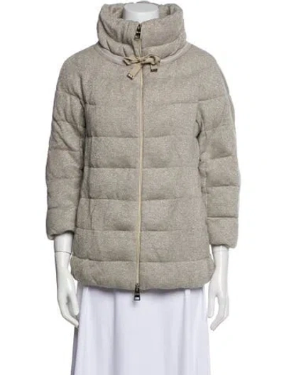 Pre-owned Herno Printed Jacket In Neutral