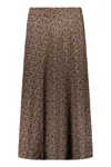 Herno Printed Midi Skirt In Multi