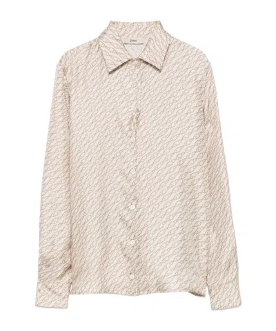 Herno Printed Pattern Shirt In Nude