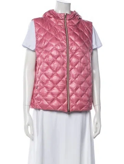 Pre-owned Herno Printed Vest In Pink