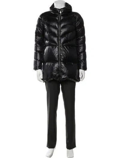 Pre-owned Herno Puffer Coat In Black