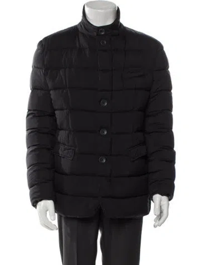 Pre-owned Herno Puffer Coat In Black