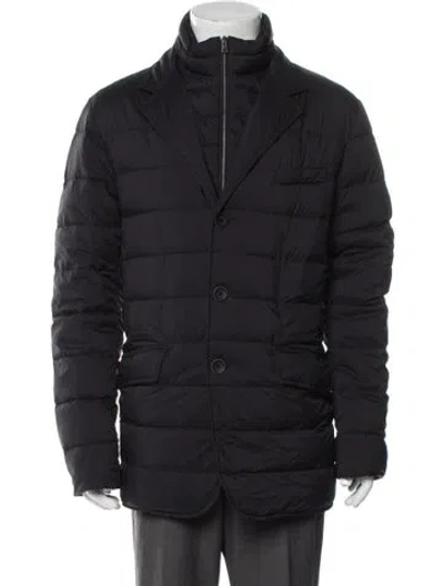 Pre-owned Herno Puffer Coat In Black