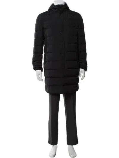 Pre-owned Herno Puffer Coat In Black