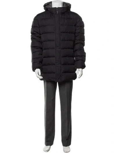 Pre-owned Herno Puffer Coat In Black