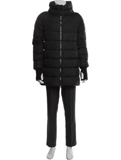 Pre-owned Herno Puffer Coat In Black