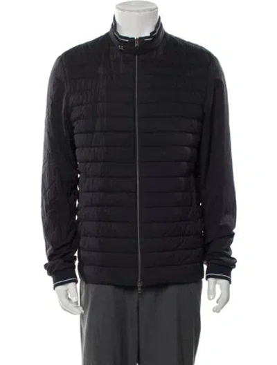 Pre-owned Herno Puffer Coat In Blue