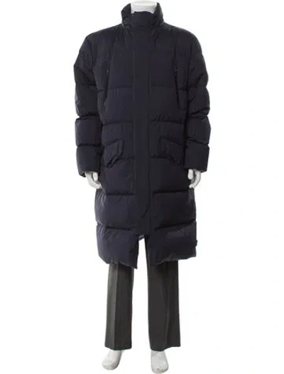 Pre-owned Herno Puffer Coat In Blue
