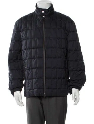 Pre-owned Herno Puffer Coat In Blue