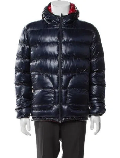 Pre-owned Herno Puffer Coat In Blue
