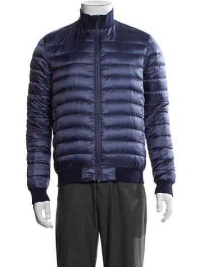 Pre-owned Herno Puffer Coat In Blue