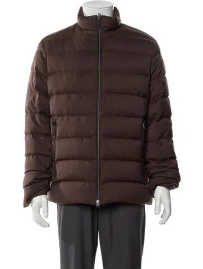 Pre-owned Herno Puffer Coat In Brown
