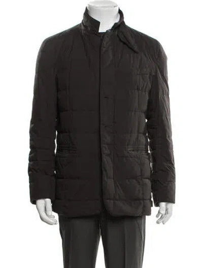 Pre-owned Herno Puffer Coat In Brown