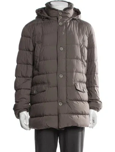 Pre-owned Herno Puffer Coat In Brown