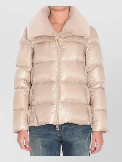 HERNO PUFFER COAT FUR COLLAR