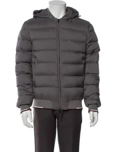 Pre-owned Herno Puffer Coat In Gray