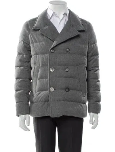 Pre-owned Herno Puffer Coat In Gray