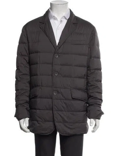 Pre-owned Herno Puffer Coat In Gray
