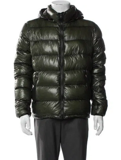 Pre-owned Herno Puffer Coat In Green