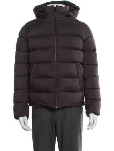 Pre-owned Herno Puffer Coat W/ Tags In Brown