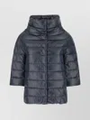 Herno Puffer Coat With 3/4 Sleeves And High Collar