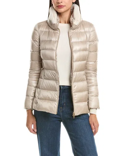 Herno Puffer Down Jacket In Neutral