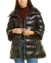 Herno Puffer Front Zipped Coat In Black