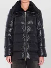 Herno Nylon Ultralighe E Faux Down Jacket In Black
