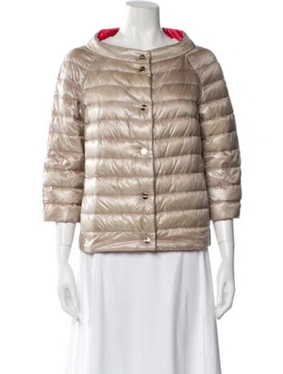 Pre-owned Herno Puffer Jacket In Gold