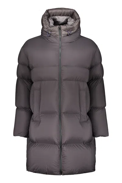 Herno Padded Hooded Coat In Gray