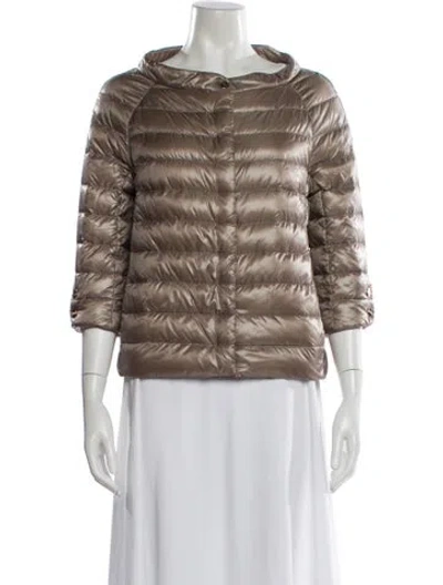 Pre-owned Herno Puffer Jacket In Gray