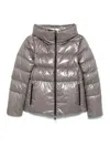 Herno Hooded Puffer Jacket In Grey