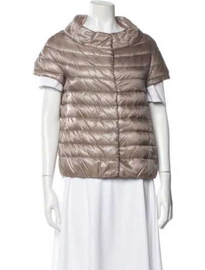 Pre-owned Herno Puffer Jacket In Neutral