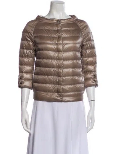 Pre-owned Herno Puffer Jacket In Neutral