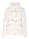 Herno Quilted Cape Jacket High Collar In White