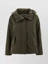 Herno Puffer Jackets With Drawstring Hem And Hood In Green