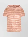Herno Puffer Jackets With Short Sleeves And High Collar