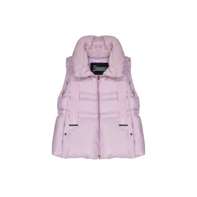 Herno Puffer Vest Women In Purple
