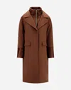 Herno Pure Cashmere And Nylon Ultralight Coat In Brown