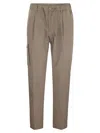 Herno Men Pure Cotton Resort Cargo Trousers In Sand