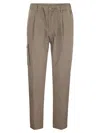 Herno Men Pure Cotton Resort Cargo Trousers In Sand