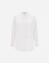 Herno Shirt In Pure Dense Cotton In White