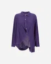 Herno Pure Wool Globe Sweater In Purple