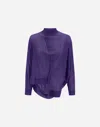 Herno Pure Wool Globe Sweater In Purple