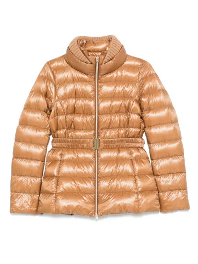 HERNO QUILTED BELTED JACKET
